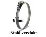 Spannschellen 9 mm breit in W2