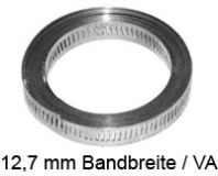 30 m Endlosschellen-Band in Edelstahl (W4), Bandbreite 12,7 mm